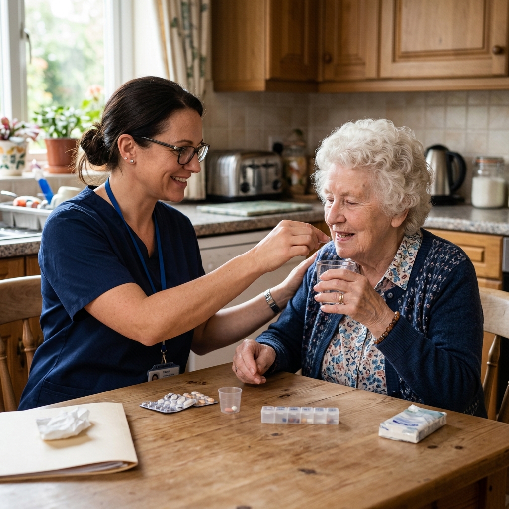 Compassionate in-home care for elderly client